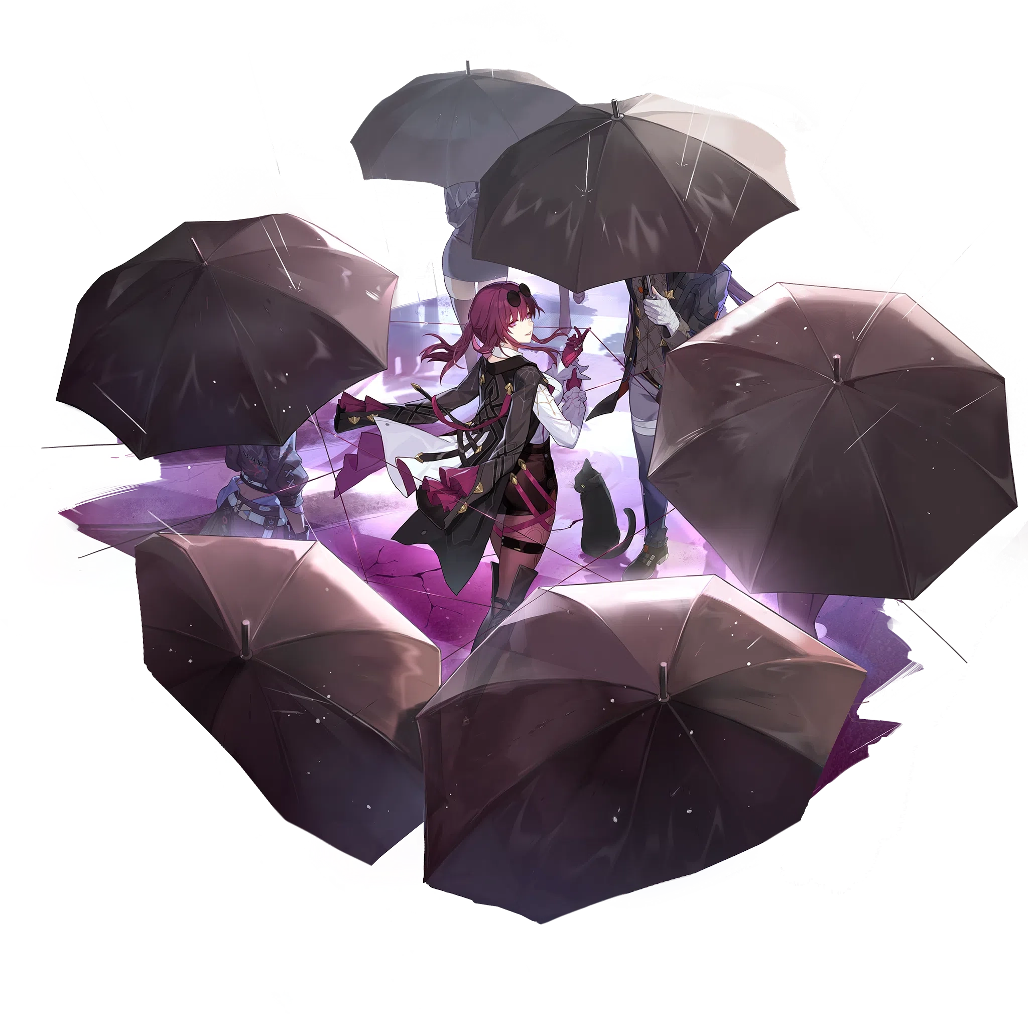 Transparent splash art for Kafka from Star Rail